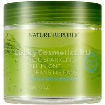 Диски для очищения кожи Nature Republic Jeju Sparkling All In One Cleansing Pads