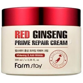 Восстанавливающий крем с женьшенем FarmStay Red Ginseng Prime Repair Cream