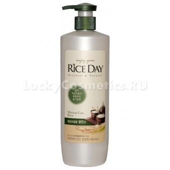 Увлажняющий бальзам для волос с экстрактом рисовых отрубей CJ Lion Rice Day Rinse for Normal Hair