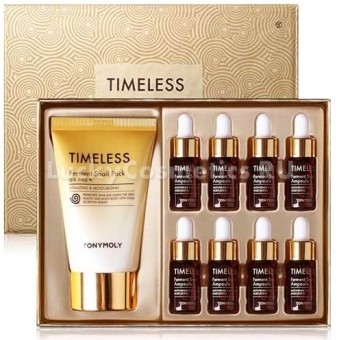 Сыворотка для лица + Маска Tony Moly Timeless Ferment Snail Ampoule Set