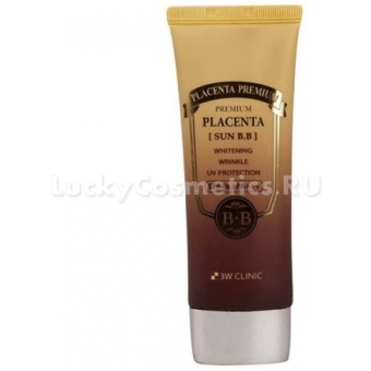 Антивозрастной ВВ-крем с экстрактом плаценты 3W Clinic Premium Placenta Sun BB Cream SPF40 PA+++