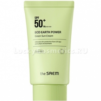 Солнцезащитный крем The Saem Eco Earth Power Green Sun Cream