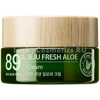 Крем для лица с алоэ The Saem Jeju Fresh Aloe Cream