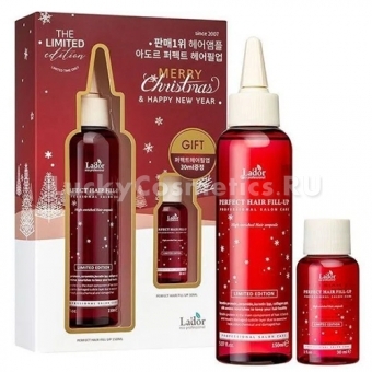 Подарочный набор с филлером Lador The Limited Edition Merry Christmas Perfect Hair Fill-Up