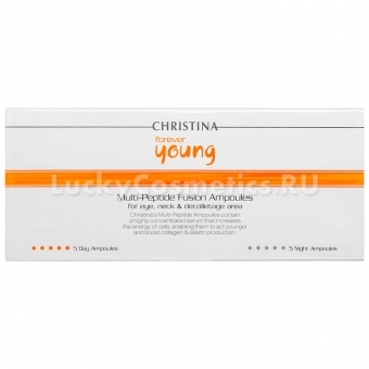 Ампулы с сывороткой для омоложения кожи Christina Forever Young Multi-Peptide Fusion Ampoules