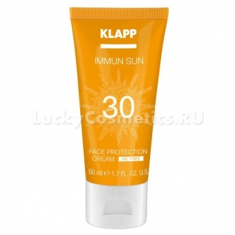 Солнцезащитный крем для лица Klapp Immun Sun Face Protection Cream SPF30