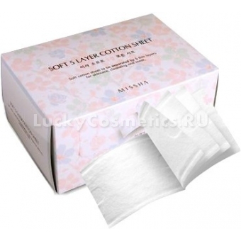 Пятислойные хлопчатобумажные диски Missha Soft 5 Layer Cotton Sheet