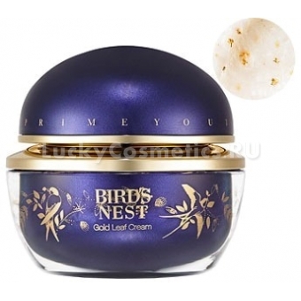 Крем для лица с экстрактом золота Holika Holika Prime Youth Bird Nest Gold Leaf Cream