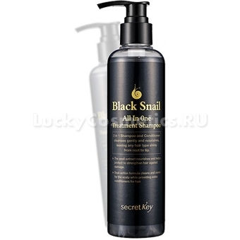  Шампунь с улиточным муцином Secret Key Black Snail All in One Treatment Shampoo