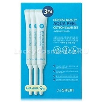 Пилинг кислотный для лица The Saem Express Beauty Peel Cotton Swab Set