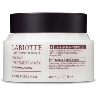 Восстанавливающая маска для кожи головы и волос Labiotte Silk Hair Treatment Mask