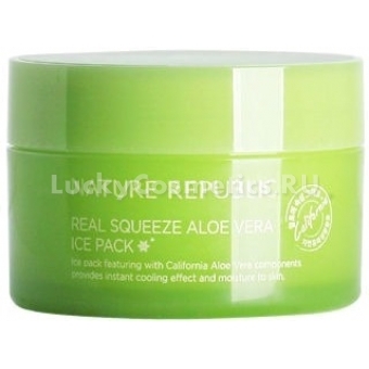 Маска с охлаждающим эффектом Nature Republic Real Squeeze Aloe Vera Ice Pack