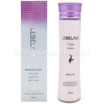 Увлажняющий лосьон с зеленым чаем и коллагеном Lebelage Collagen+Green Tea Moisture Lotion