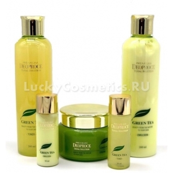 Набор для лица уходовый Deoproce Premium Green Tea Total Solution Skin Care 5 Set