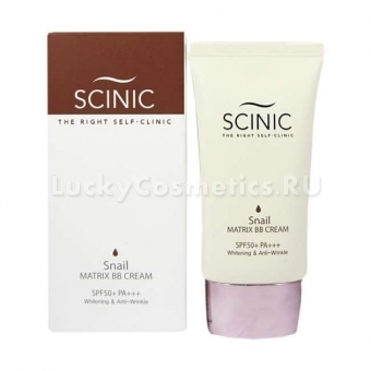 ББ – крем с улиточным муцином Scinic Snail Matrix BB Cream SPF 50+ PA+++