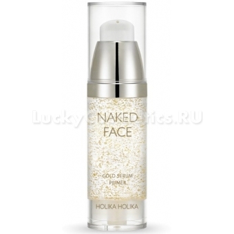 Праймер с коллоидным золотом и жемчужной пудрой Holika Holika Naked Face Gold Primer