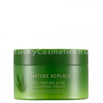 Очищающий крем с алоэ вера Nature Republic Real Nature Aloe Cleansing Cream