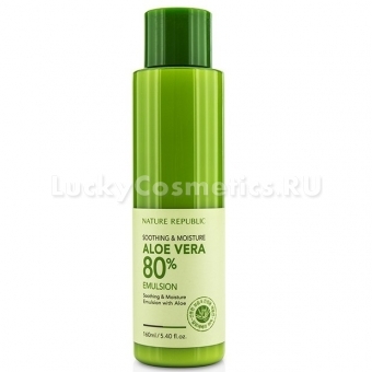 Эмульсия с алоэ вера Nature Republic Soothing and Moisturizing Aloe Vera 80% Emulsion