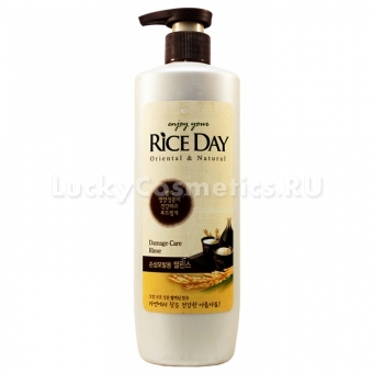 Бальзам для поврежденных волос с рисовыми отрубями CJ Lion Rice Day Rinse for Damaged Hair