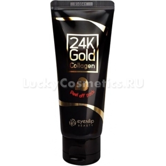 Маска-плёнка с пептидами, коллагеном и золотом Eyenlip 24K Gold Collagen Peel off Pack