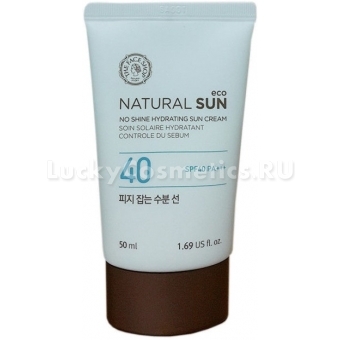Матирующий солнцезащитный крем The Face Shop Natural Sun Eco No Shine Hydrating Sun Cream SPF 40 PA+++
