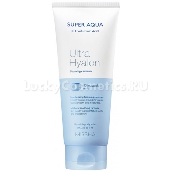 Очищающая пенка для лица Missha Super Aqua Ultra Hyalron Cleansing Foam