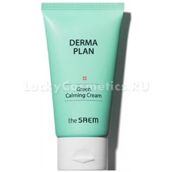 Успокаивающий гель-крем против акне The Saem Derma Plan Green Calming Cream