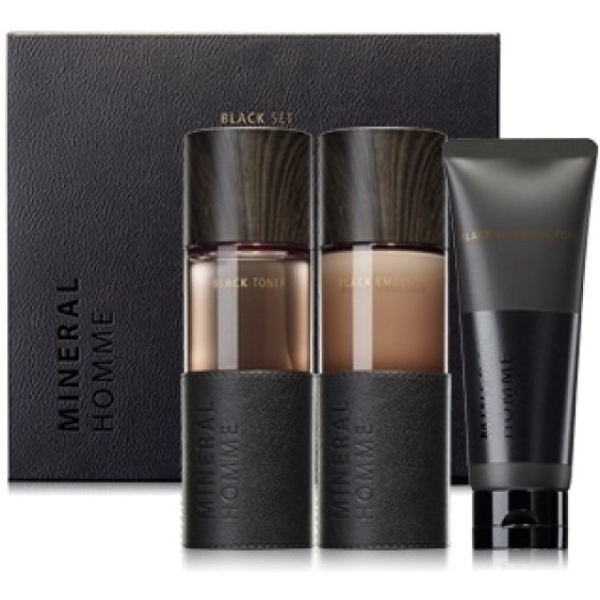 The Saem Mineral Homme Black Set