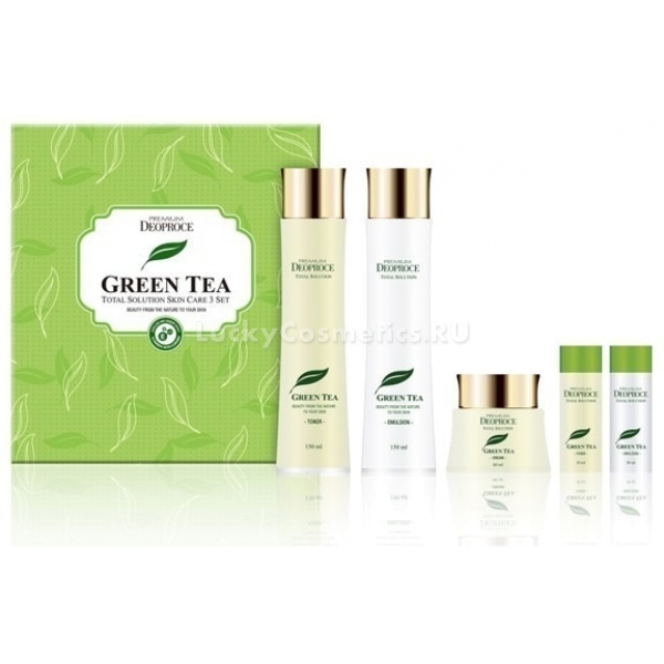 Deoproce Premium Greentea Total Solution Set