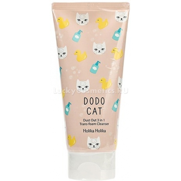 Holika Dust Out DODO CAT in Trans Foam Cleanser