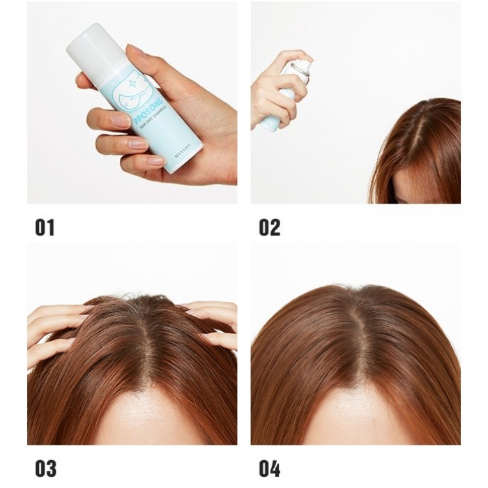 Missha Pposong hair Dry Shampoo. Сухой шампунь брызгают на волосы. Как правильно наносить сухой шампунь. Сухой шампунь для волос до и после. Как наносить сухой шампунь