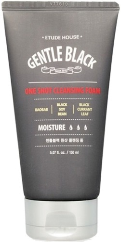 

Etude House Gentle Black One Shot Cleansing Foam