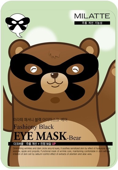 

Milatte Fashiony Black Eye Mask Bear