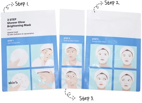 

Skin Shower Glow Mask Step