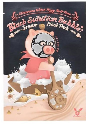 

Elizavecca Witch Piggy HellPore Black Solution Bubble Serum Mask Pack