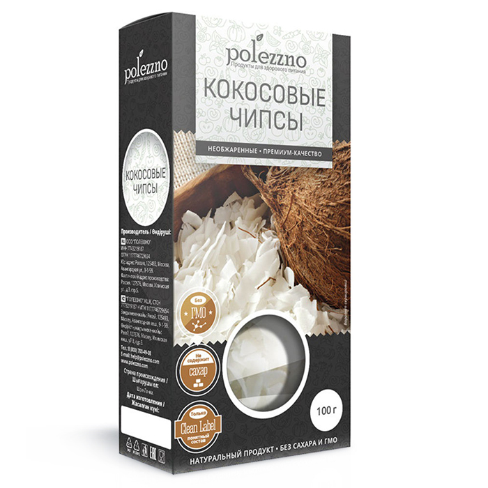 

Кокосовые чипсы Polezzno кокосовые чипсы