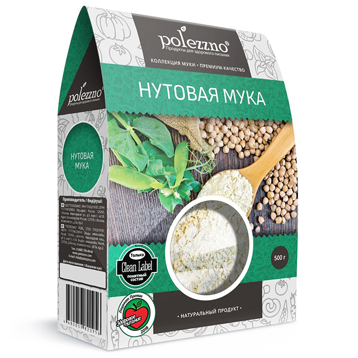 

Мука Polezzno нутовая мука