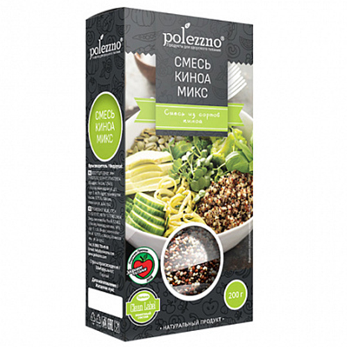 

Смесь Polezzno смесь киноа белой, красной, черной Киноа микс