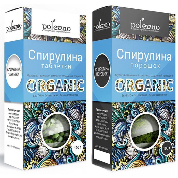 

Спирулина Polezzno мультивитаминный комплекс Спирулина
