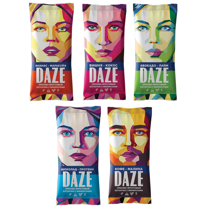 

Батончик Daze фруктовый батончик с минералами