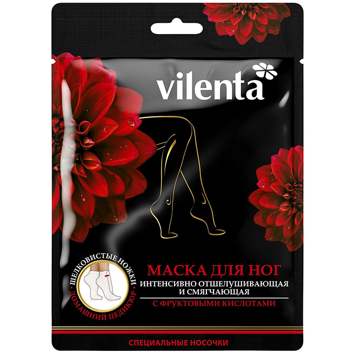 

Маска для ног Vilenta маска для ног интенсивно отшелушивающая и смягчающая с фруктовыми кислотами