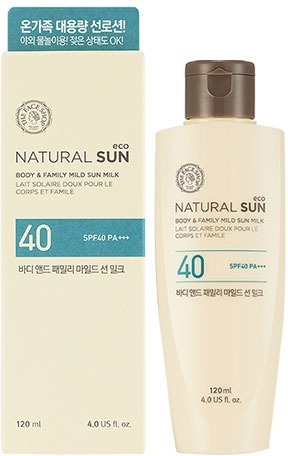 

The Face Shop Natural Sun Eco Body And Family Mild Sun Milk SPF PA