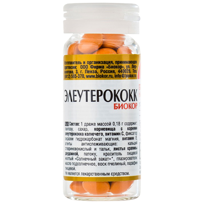 

БАД Биокор БАД к пище Элеутерококк