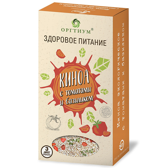 

Киноа Оргтиум киноа с томатами и базиликом