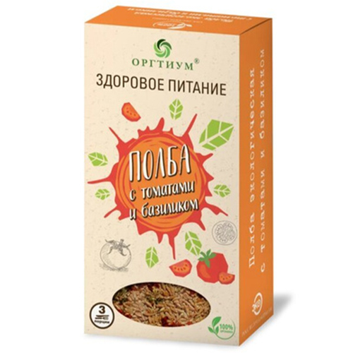 

Полба Оргтиум полба с томатами и базиликом