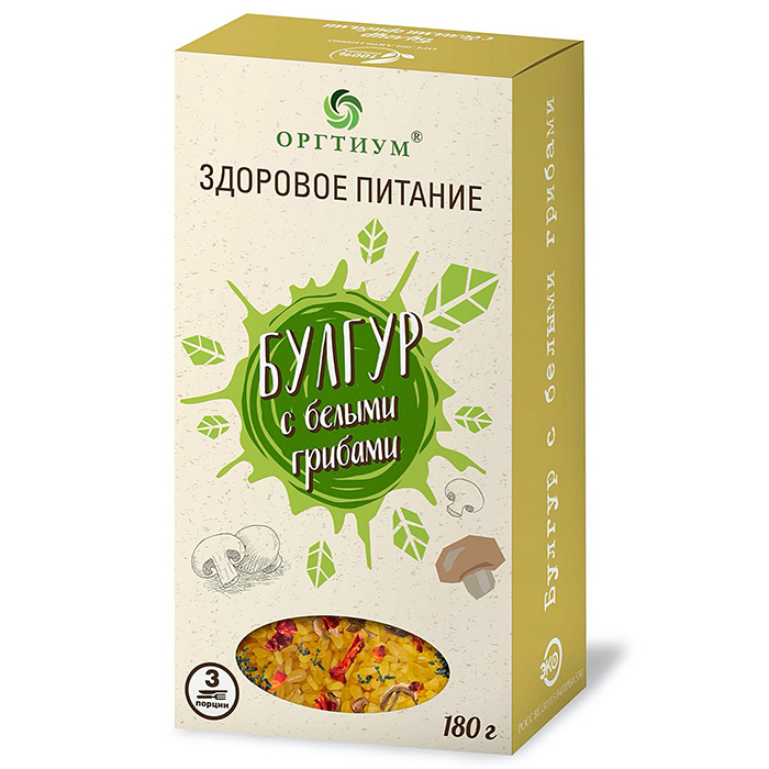 

Булгур Оргтиум булгур с белыми грибами