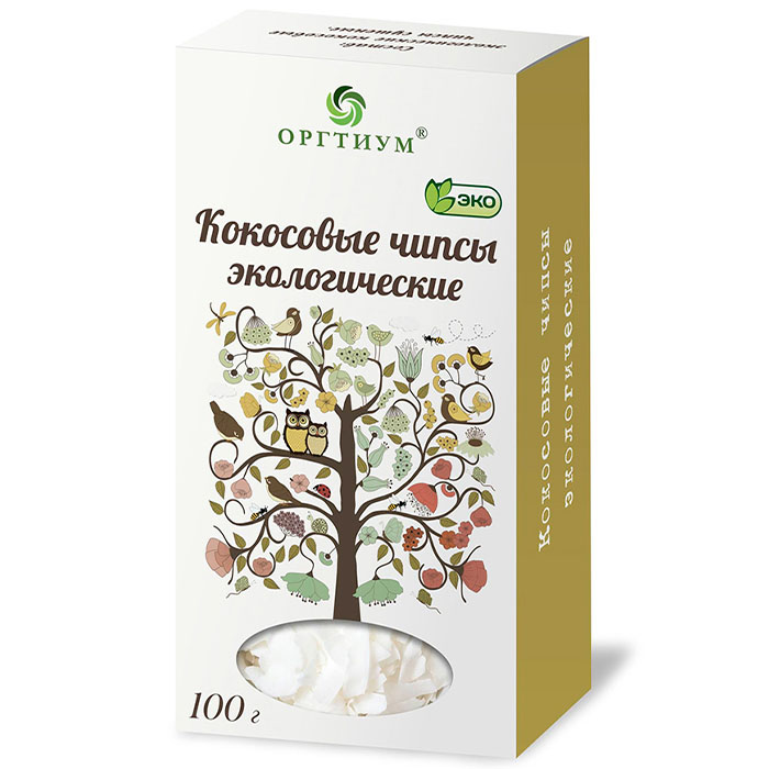 

Кокосовые чипсы Оргтиум кокосовые чипсы