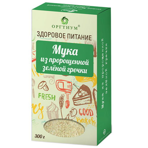 

Мука Оргтиум мука пророщенной зеленой гречки