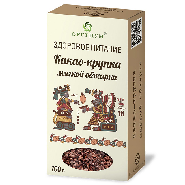 

Какао Оргтиум какао крупка мягкой обжарки