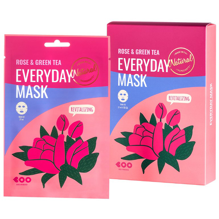 

Dearboo Rose And Green Tea Mask Set